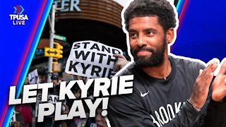 Mob Of Protesters Breakthrough Security Chanting “Let Kyrie Play!”
