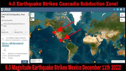6.0 Magnitude Earthquake Strikes Mexico December 11th 2022!