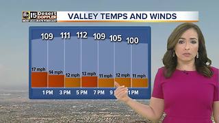 Hot, windy Friday in the Valley