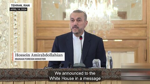 FM Amirabdollahian: Iran informed US and neighbors in advance about attacks on Israel