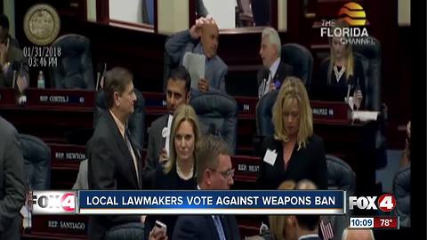 Lawmakers defend "No" vote on assault rifle ban
