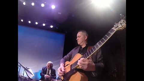 "Don't Stop Believing" guitar lick on an Archtop jazz box @ Student's recital NYC....:)