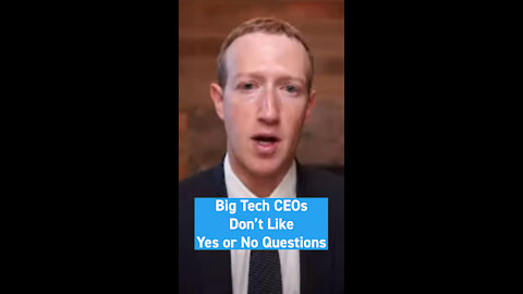 Big Tech CEOs Refusing to Answer Yes or No Questions 🤬 - WTA #Shorts
