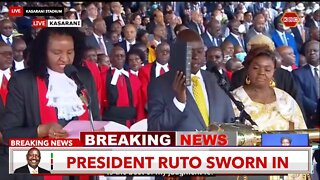 RUTO SWEARING IN II THE 5TH PRESIDENT