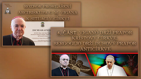 Rozbor prohlášení arcibiskupa C. M. Vigana k situaci v církvi /4. část: Viganò drží prapor Kristovy církve, Bergoglio drží duhový prapor anticírkve/