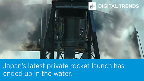 Japan’s latest private rocket launch has ended up in the water.