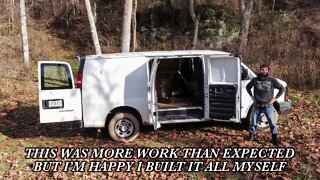 SIMPLE CARGO VAN TO CAMPER VAN CONVERSION FOR UNDER $1,000