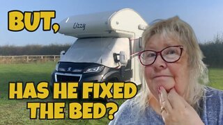 But, Has He Fixed the Bed? Motorhome Broken Bed Fix [The non-Elddis Solution] #vanlife