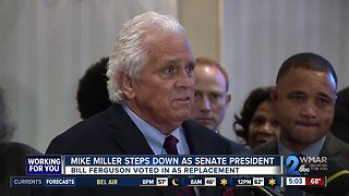 Mike Miller steps down as Senate President, Bill Ferguson voted in as replacement