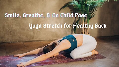 CHILDS POSE YOGA || Stretch for Healthy Back (Balasanyan pose)