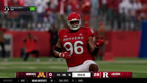 College Football 25 Rutgers Punt Blocked