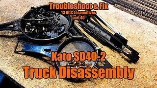 13 FIX 40 HO Scale Kato SD40-2 Truck Disassembly