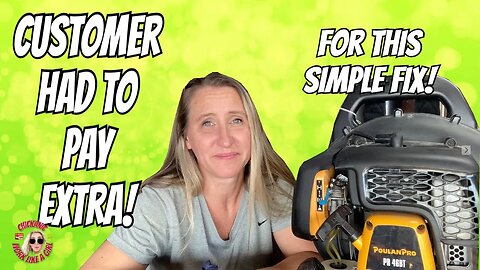 SAVE MONEY on repairs by NOT making this mistake! Poulan blower repair/vlog