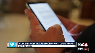 Concerns over teacher locking up student phones