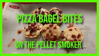 Smoker Pizza Bagel Bites on the pellet grill - BBQ Recipe and Tutorial!