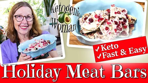 Keto Holiday Meat Bars | High Fat Meat Based Bar |Non Sweetened Fast and Easy