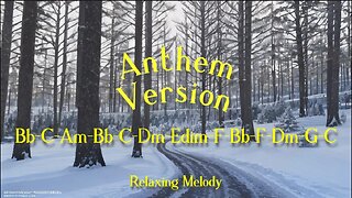 piano anthem melody, chill relaxing music, snow ambient