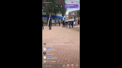 Stoke, UK: Mobs of masked Muslims trawling the streets carrying swords and bats attacking public!