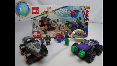 West Mitten Bricks Lego Marvel Spidey Amazing Friends Hulk vs Rhino Truck Showdown 10782