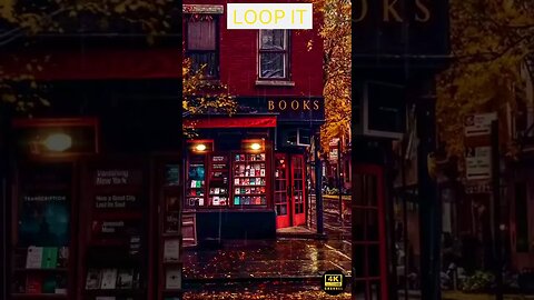 4K Cozy Book Shop ☕ with Piano Jazz Music for Relaxing - jazz music for sleeping, studying.