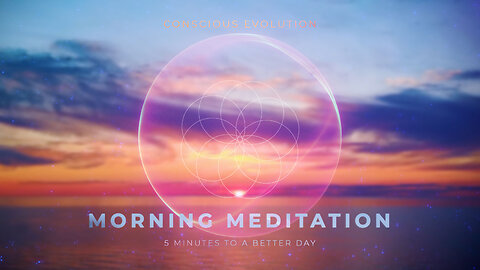 Guided Morning Meditation with 432Hz Ambient music | 5 Minutes to a Better Day