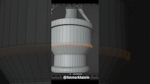 Twisted Column Modeling in Blender 3.5 For Beginners| #shorts | Ammar Khan