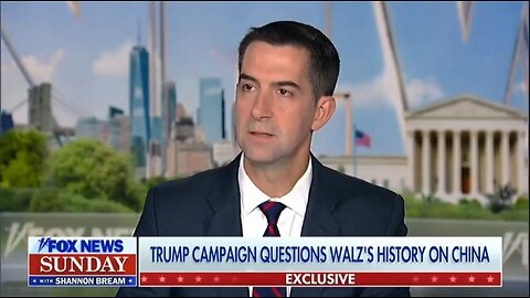 Sen Tom Cotton: Harris and Walz Have A Terrible Record On China