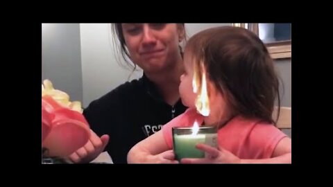 Kids and Babies Blowing out Birthday Candles FAILS Funniest Home Videos 2021