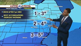 Metro Detroit Forecast: Snow arrives tomorrow night