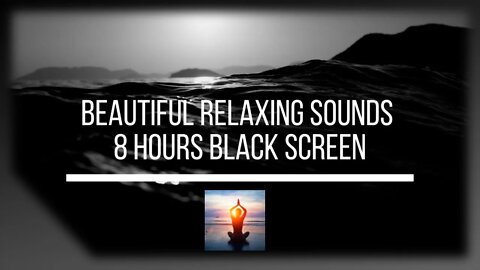 Black Screen Beach Sounds Noise for Sleeping, Relaxing, Study, Insomnia. 8 Hours