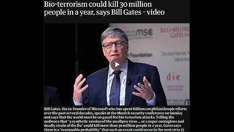 Bill Gates warns of smallpox terror attacks and urges leaders to use ‘germ games’ to prepare