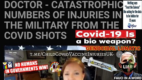 Doctor - Catastrophic Numbers of Injuries in the Military From the Covid [bio-weapon] Shots