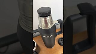 How to NOT SPILL while pouring with the Stanley Master Series Thermos! ☕️