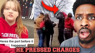 Girl punches and calls man a B**** then he did this...