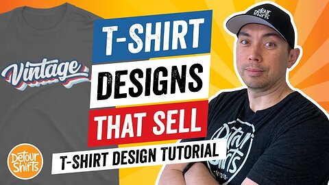 T-Shirt Designs That Sell - T Shirt Design Tutorial for Non-Designers, Make This for Print on Demand