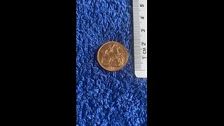 Sovereign Edward VII gold coin 1909