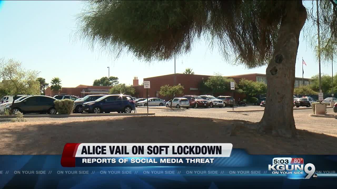 Alice Vail Middle School on soft lockdown Friday