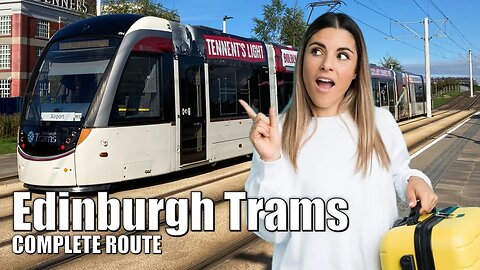 How to get from Edinburgh Airport to city centre by Edinburgh Trams in 2023 | #edinburgh #trams 4K