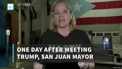 One Day After Meeting Trump, San Juan Mayor Wears Questionable Shirt During Live Interview