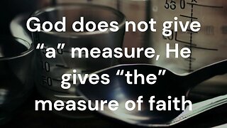 A Measure of Faith