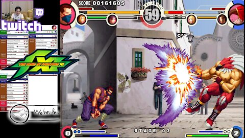 (PS2) King of Fighter XI - 06 - Anti-Kyokugen Team - Lv 8 - Great Team!...Trash Boss!