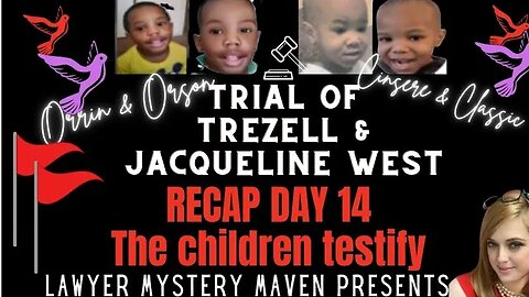 Orrin and Orson West Trial Recap Day 14 by Lawyer Mystery Maven -Jacqueline & Trezell West Trial