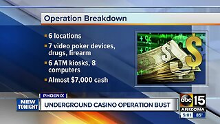 Underground casino operation busted in Phoenix