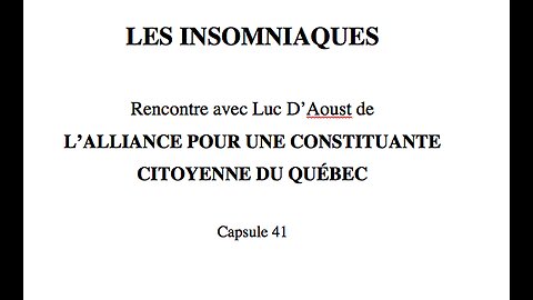 Capsule #41: Rencontre avec Luc D'Aoust de l'ACCQ