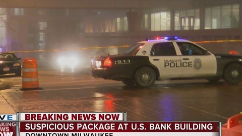 Downtown Milwaukee's US Bank Center evacuated due to suspicious package