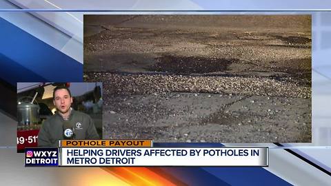 Helping drivers affected by potholes during pothole payout