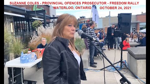 Suzanne Coles - ON. Provincial Prosecutor - Inspiring Freedom Fighters Speech in Waterloo ON.