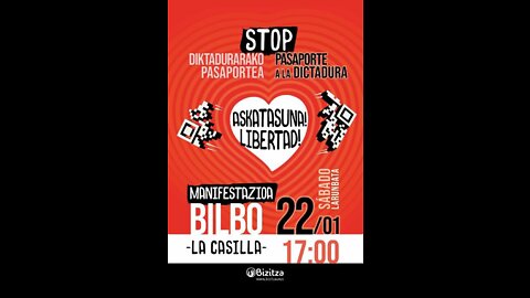 Manifestación Bilbao directo Twitch (22-01-2022)