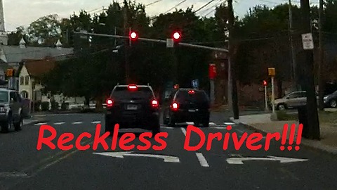 Dashcam captures reckless driver
