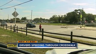 Drivers blowing past lighted crosswalk in Pinellas Park, putting pedestrians at risk